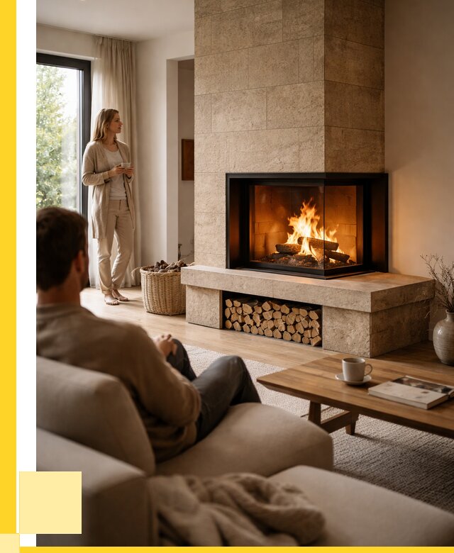 Угловые камины из кирпича установка в Сосногорске от 154740 р. ЭриданСно