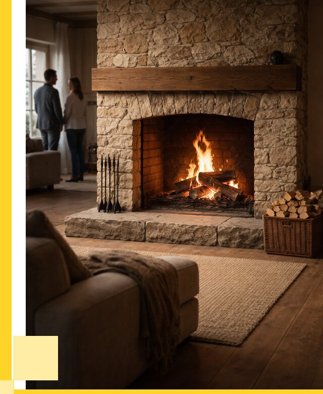 Открытые камины под ключ в Сосногорске от 154740 р. ЭриданСно