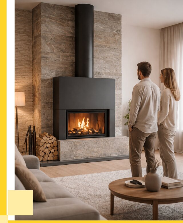 Закрытые камины под ключ в Сосногорске от 123792 р., ЭриданСно