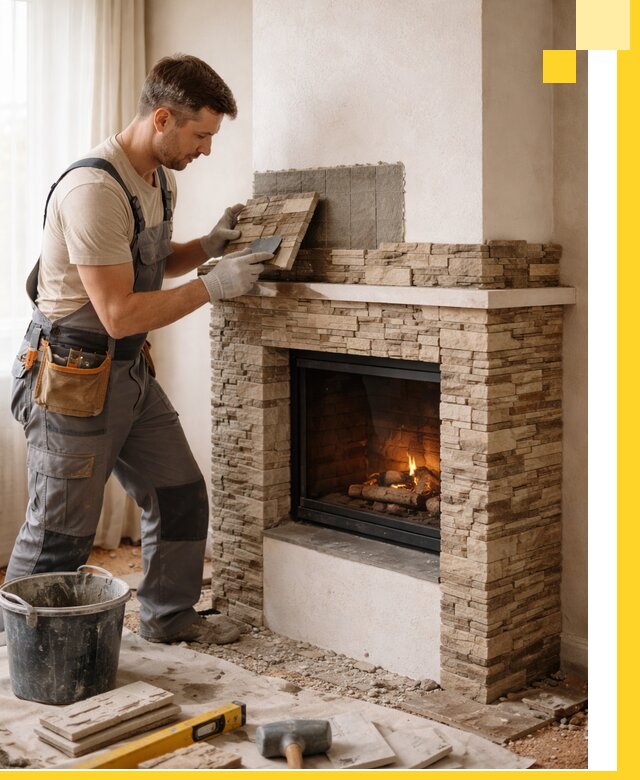 Изготовление и монтаж каминов для дома под ключ в Сосногорске