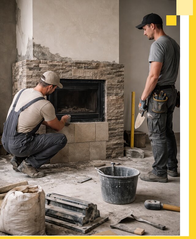 Камины под ключ в Сосногорске: проект, изготовление и монтаж