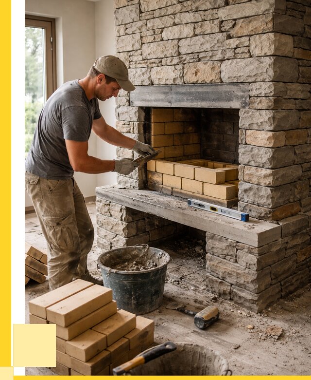 Кладка каминов и камина в Сосногорске от 25790 р. ЭриданСно