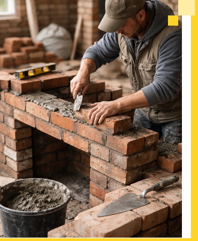 Кладка каминов под ключ в Сосногорске профессиональная отделка и монтаж