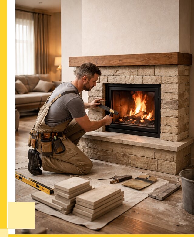 Строительство каминов в Сосногорске от 154740 р., ЭриданСно - под ключ