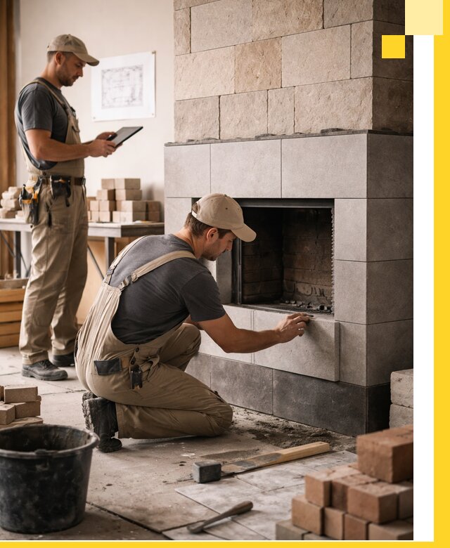 Индивидуальные проекты каминов и каминных систем в Сосногорске