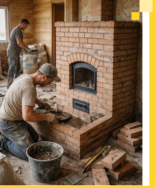 Профессиональное строительство печей в Сосногорске под ключ