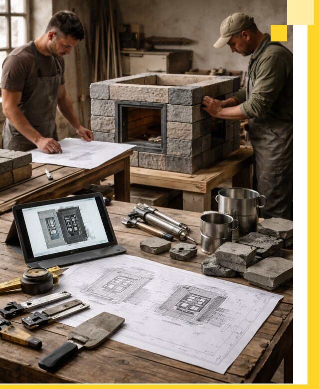 Разработка проектов печей с согласованием и монтажом в Сосногорске