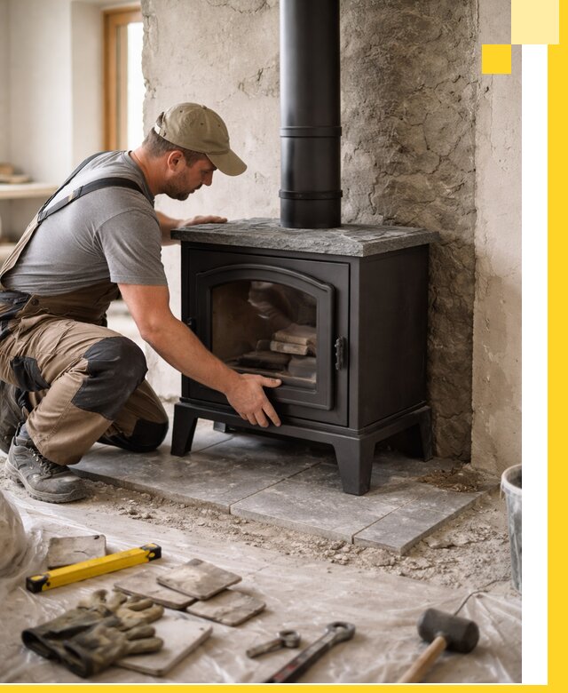 Профессиональный монтаж печей и каминов в Сосногорске под ключ