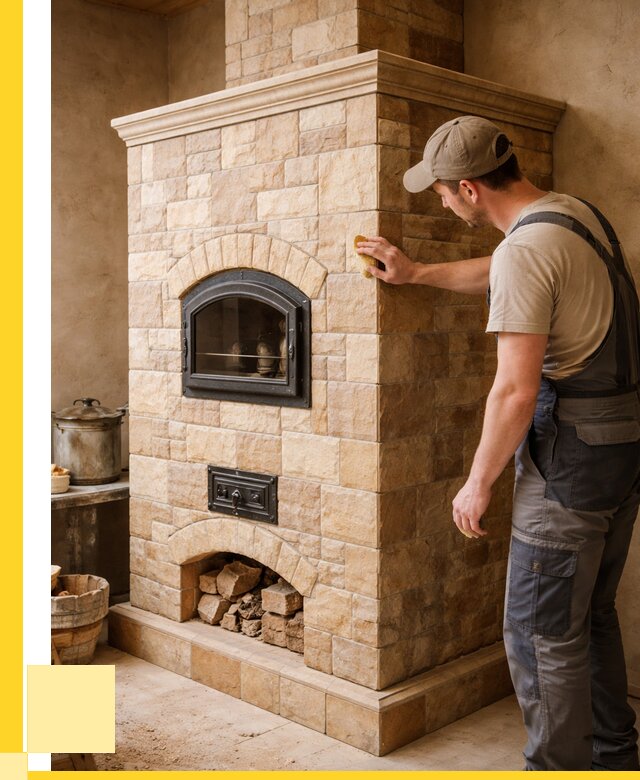 Облицовка печей в Сосногорске от 4642 р. под ключ | ЭриданСно