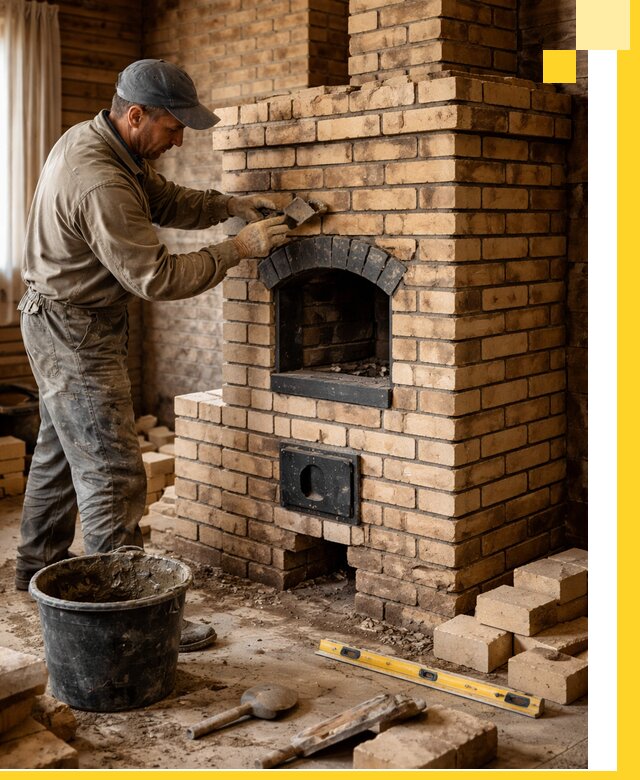 Кирпичные печи под ключ в Сосногорске: проектирование и кладка