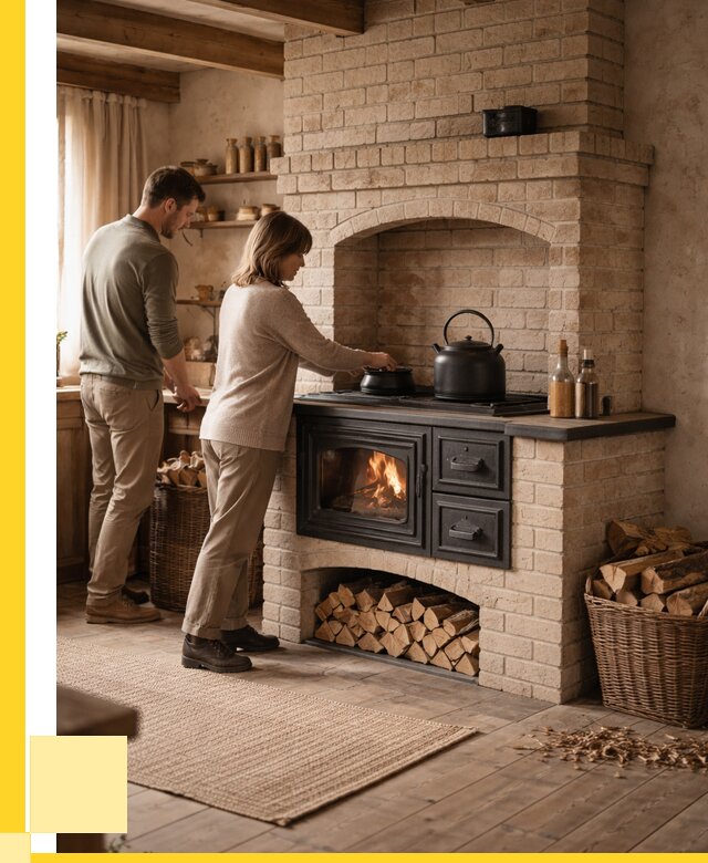 Печи с плитой в Сосногорске от 46422 р. | ЭриданСно — кирпичная печь