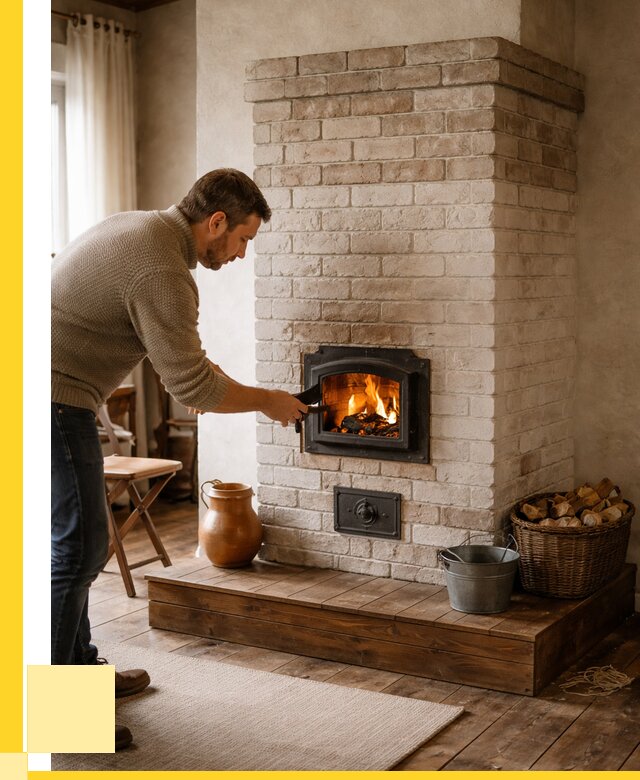 Печь голландка из кирпича в Сосногорске от 87686 р. | ЭриданСно