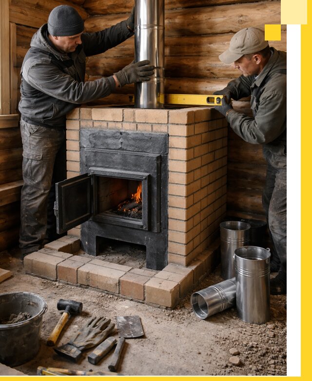 Проектирование, изготовление и установка банных печей в Сосногорске