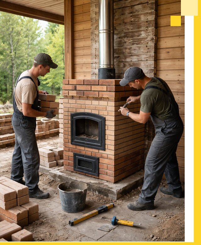 Производство и установка дачных печей под ключ в Сосногорске