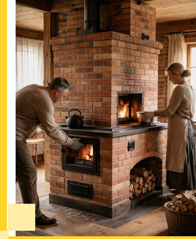 Печи для загородного дома под ключ в Сосногорске от 82528 р. | ЭриданСно