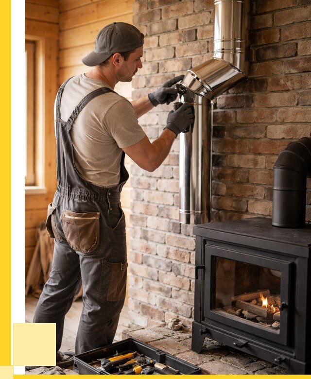 Монтаж дымоходов для печей в Сосногорске от 7737 р. | ЭриданСно