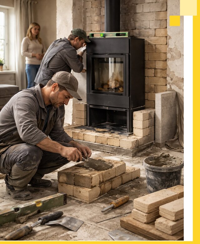 Печи и камины под ключ: проект, установка в Сосногорске