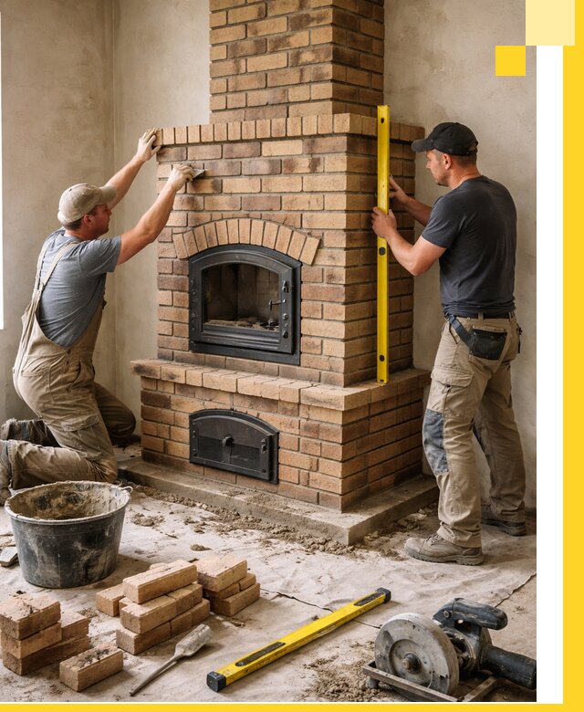 Продажа и установка печей и каминов для дома под ключ в Сосногорске