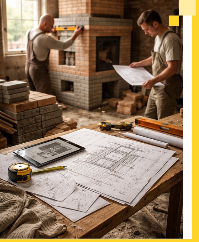 Проекты печей и каминов с индивидуальным дизайном в Сосногорске