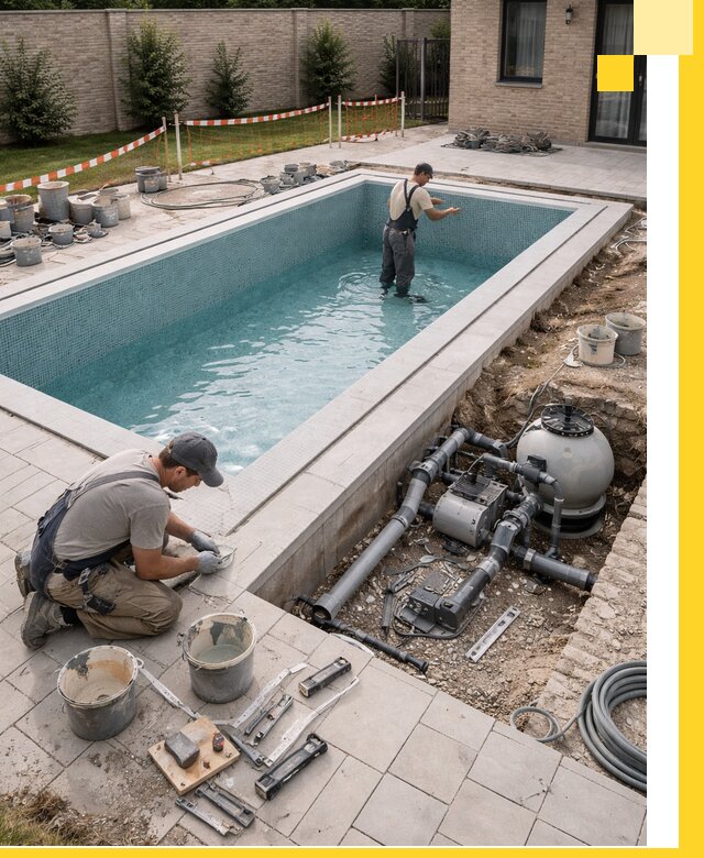 Строительство бассейнов под ключ в Сосногорске: проекты и монтаж