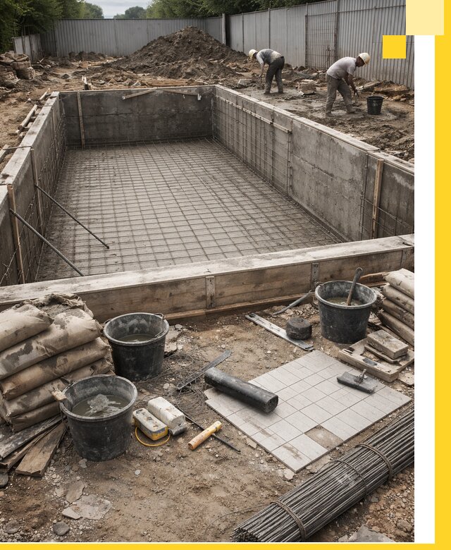 Строительство бассейнов под ключ в Сосногорске, дизайн и монтаж