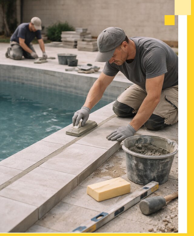 Отделка бассейнов в Сосногорске: декоративная отделка и гидроизоляция