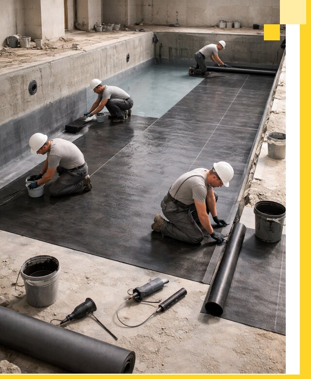 Профессиональная гидроизоляция бассейнов и чаш в Сосногорске под ключ