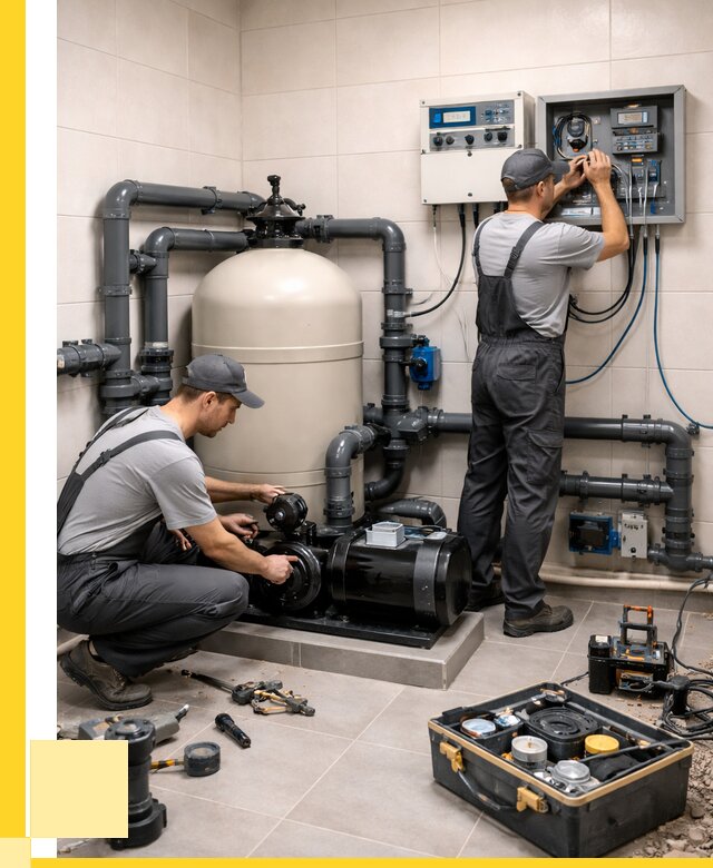 Монтаж оборудования для бассейнов в Сосногорске от 41264 р. | ЭриданСно