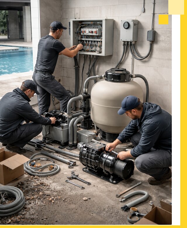 Профессиональный монтаж оборудования для бассейнов в Сосногорске