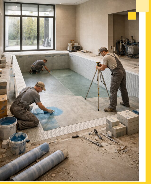 Проект и строительство закрытых бассейнов в Сосногорске под ключ