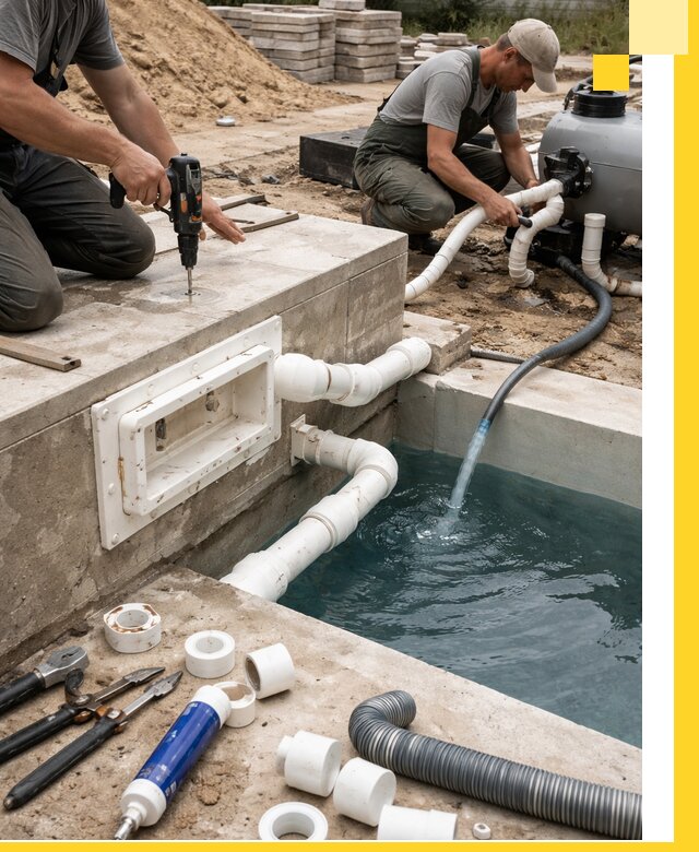 Строительство скиммерных бассейнов под ключ в Сосногорске