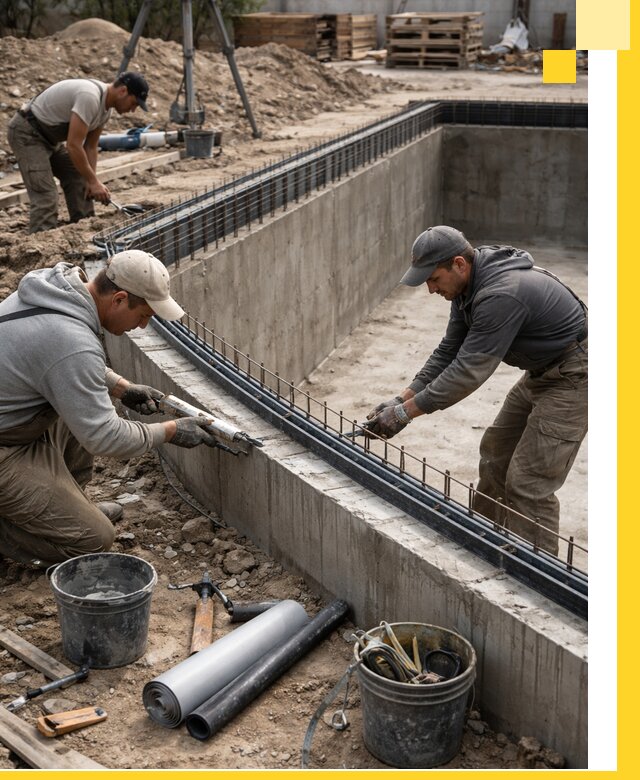 Качественный монтаж чаши бассейна в Сосногорске под ключ с гарантией