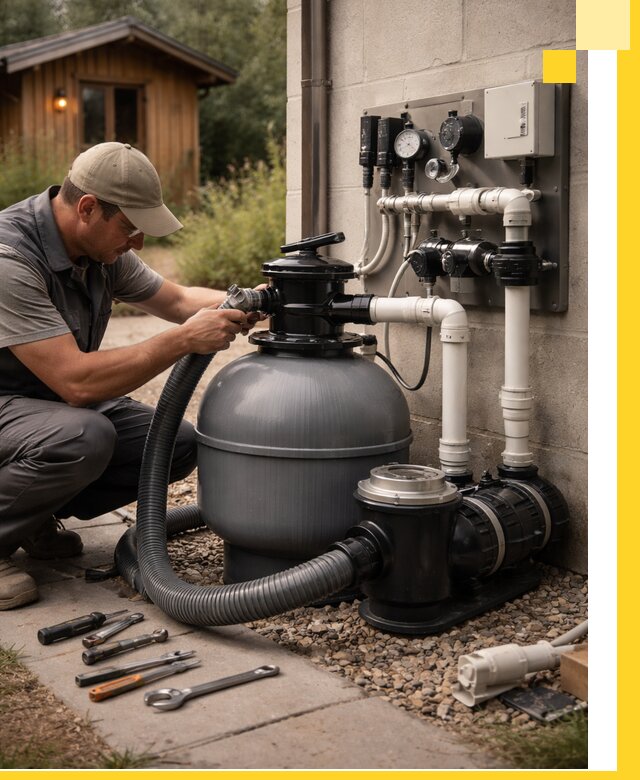 Продажа и монтаж фильтров и насосов для бассейнов в Сосногорске