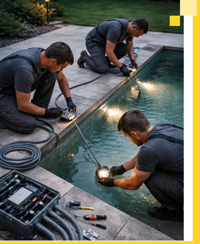 Профессиональное освещение бассейнов в Сосногорске: дизайн и монтаж