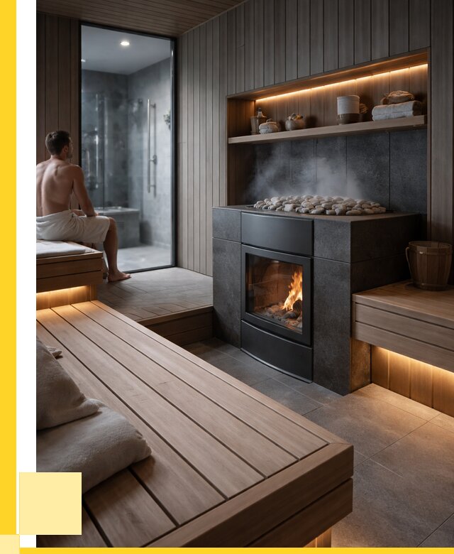 Проект сауны в частном доме в Сосногорске от 36106 р. | ЭриданСно