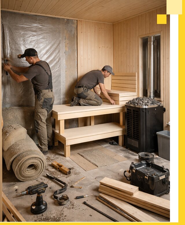 Проекты саун под ключ в Сосногорске дизайн и строительство