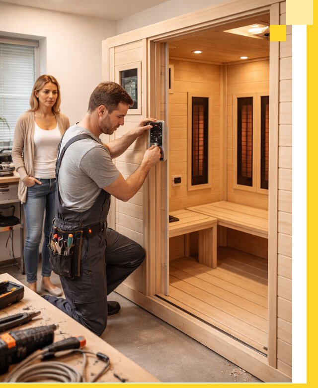 Инфракрасные сауны под ключ в Сосногорске продажа и установка