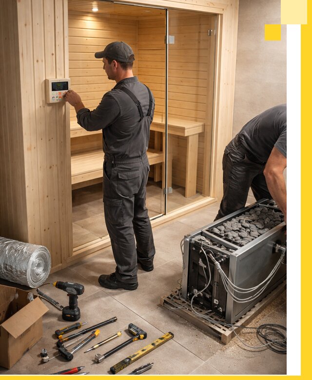 Поставка, установка и монтаж электрических саун в Сосногорске