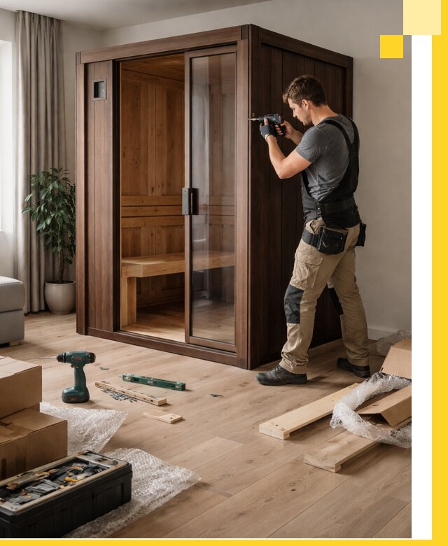 Установка и производство мини саун под ключ в Сосногорске