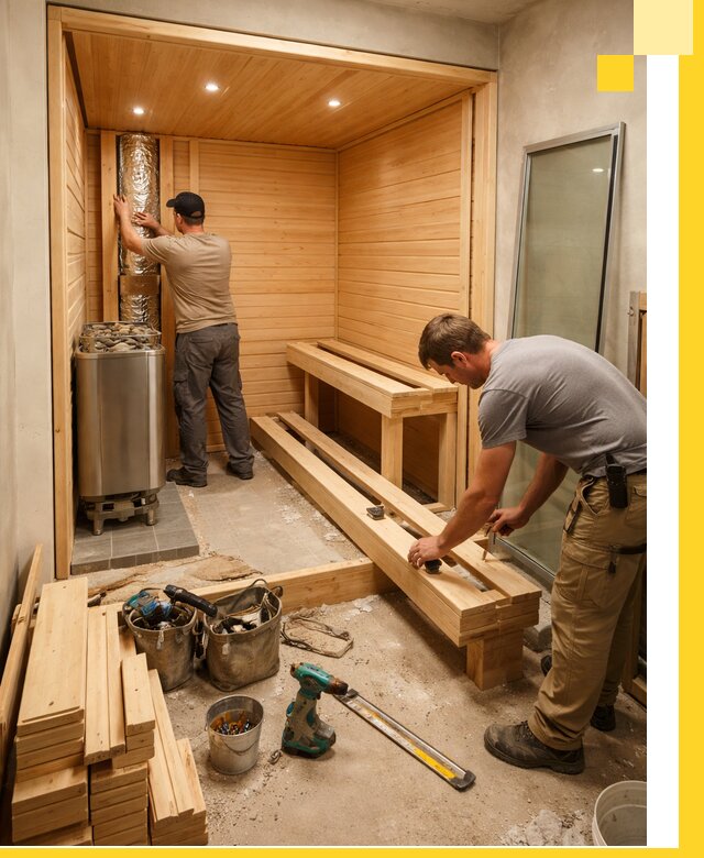 Проектирование и установка домашних саун под ключ в Сосногорске