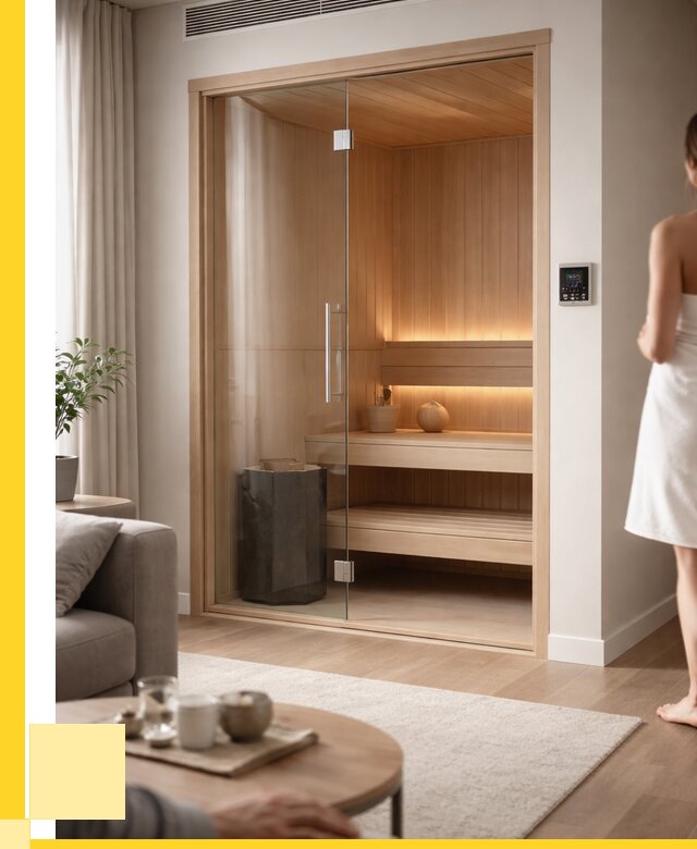 Сауна в квартире под ключ в Сосногорске от 123792 р. ЭриданСно