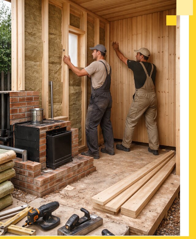 Строительство и установка дачных саун под ключ в Сосногорске