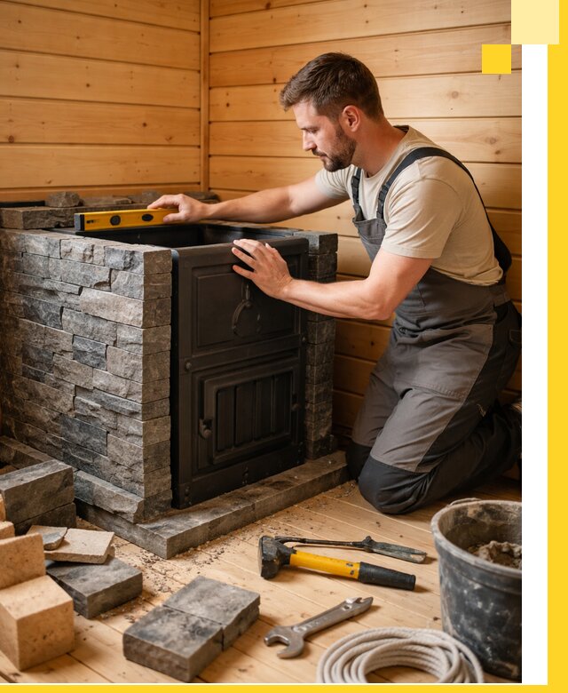 Производство и установка печей для саун под ключ в Сосногорске