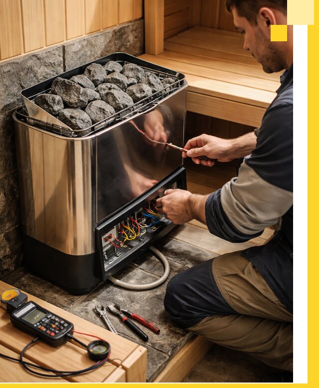 Продажа и установка электрокаменок для саун в Сосногорске