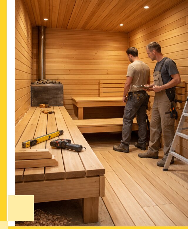 Отделка бань и саун в Сосногорске по цене от 4642 р. | ЭриданСно