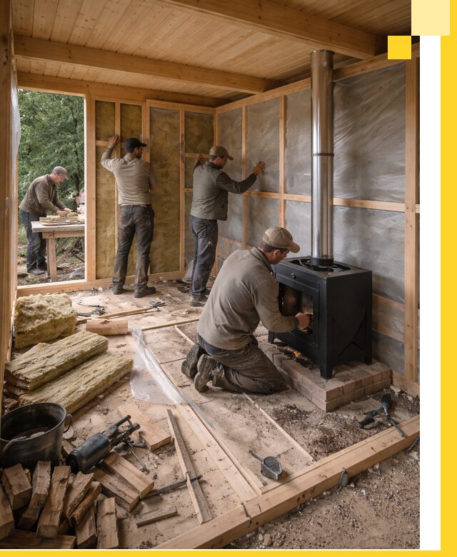 Профессиональный монтаж бань под ключ в Сосногорске для дома