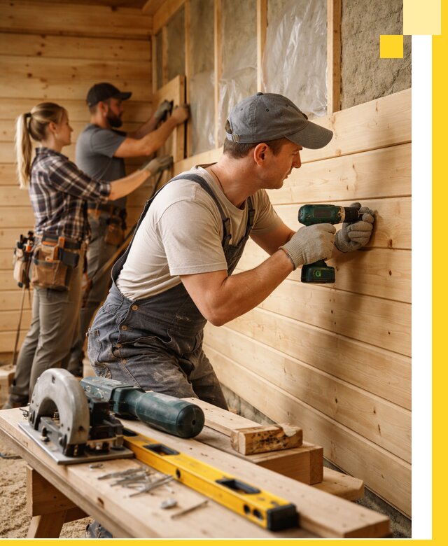 Обшивка бань под ключ в Сосногорске: отделка стен и потолков