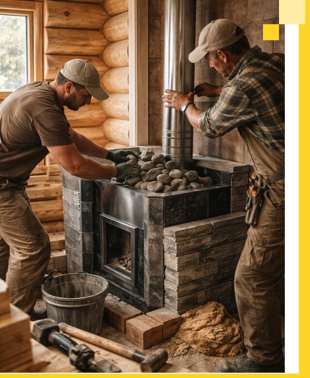 Строительство и отделка русских бань под ключ в Сосногорске