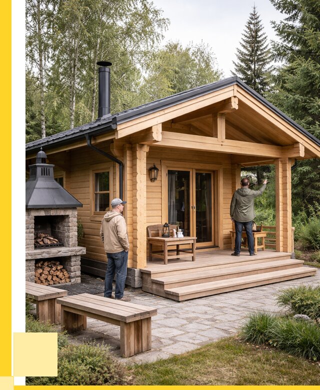 Деревянные бани под ключ в Сосногорске от 464220 р. | ЭриданСно