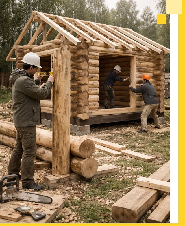 Строительство бань для дачи под ключ в Сосногорске с доставкой и монтажом